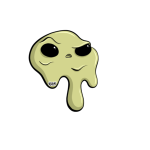 Dab Monster 3 in. Die Cut Sticker