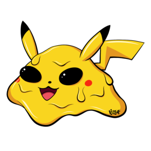PikaDab 3 in. Die Cut Sticker